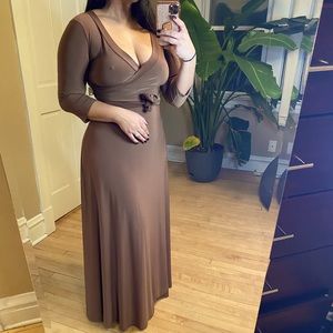 Brown Formal Maxi dress